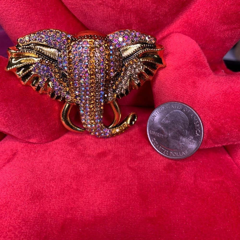 Elephant Head brooch